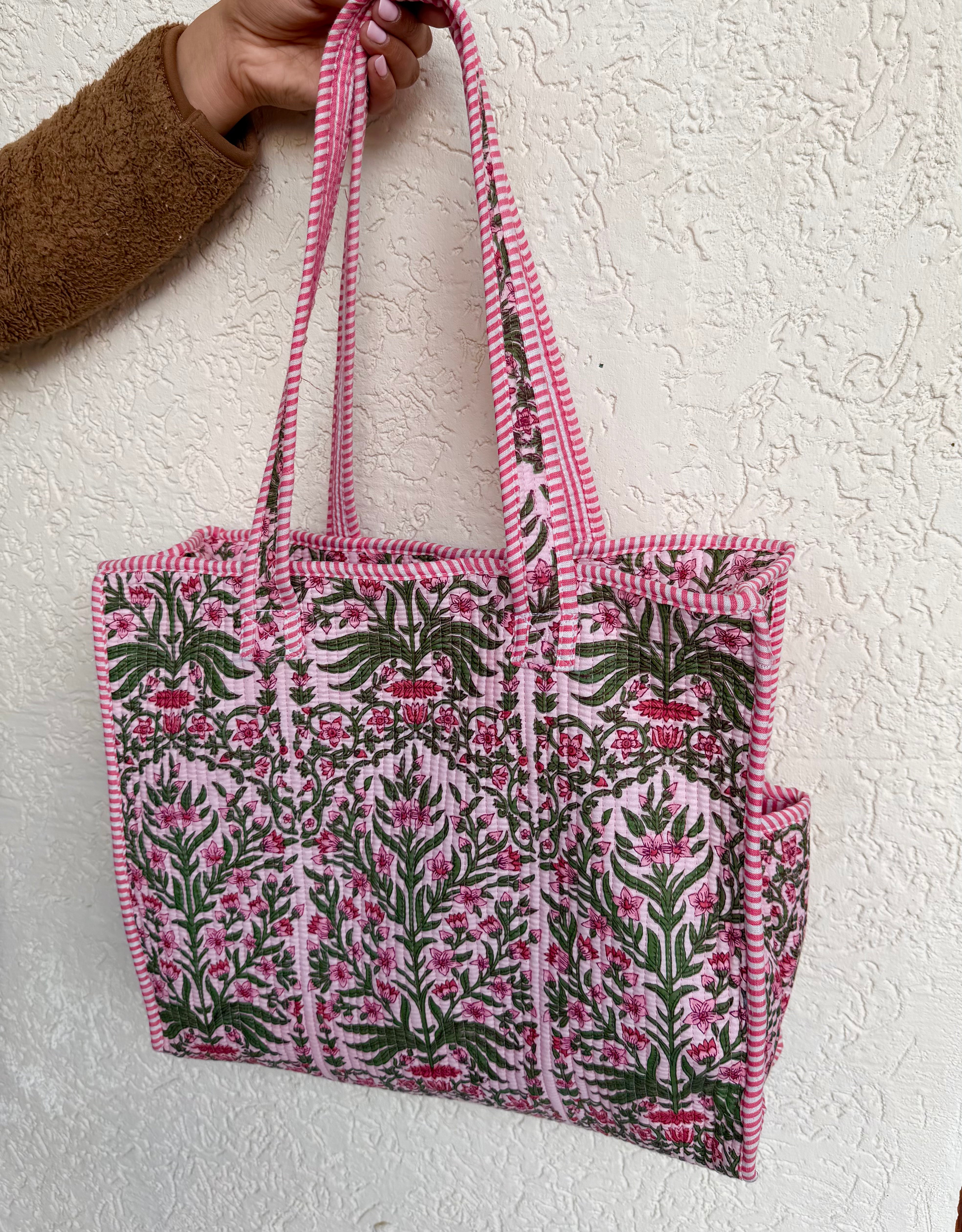 Sanganer Quilted Tote